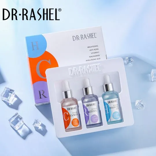 DR RASHEL Anti-aging Moisturizing Vitamin C Facial Serum Set 3 Gift Pack