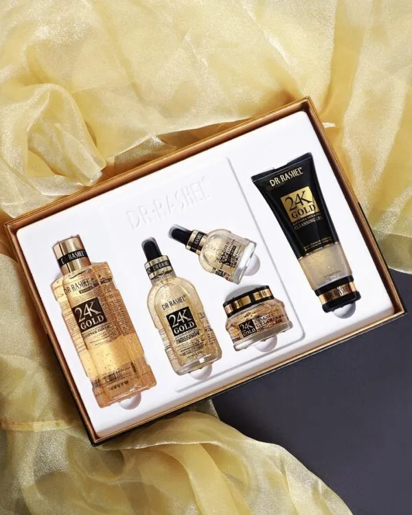 DR RASHEL 24K GOLD RADIANCE AND ANTI AGEING SKIN CARE SERIES 5 IN 1 SET - Image 4