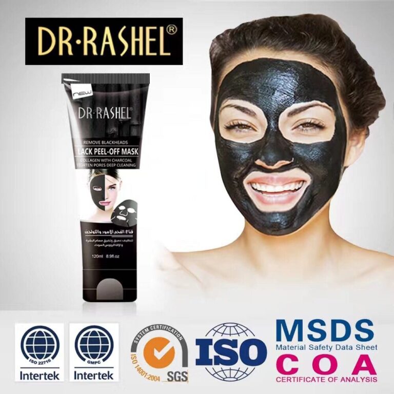 Dr. Rashel Black Head Remover and Black Peel Off Mask With Collagen and Bamboo Charcoal for Face