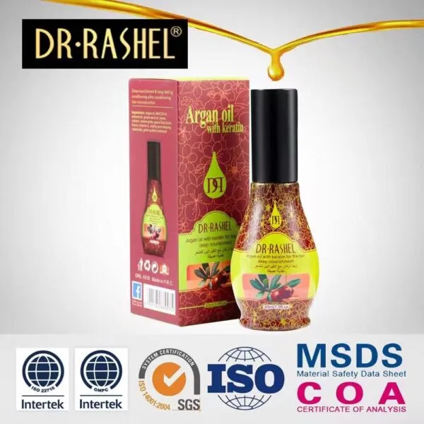 Dr. Rashel Argan Oil With Keratin For Hair Deep Nourishment 60ML - Image 2