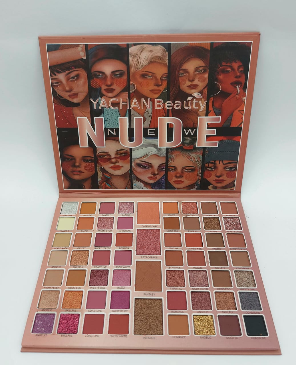 Yachan Beauty 60 Colors Nude Eyeshadow,Blusher And Highlight Palette