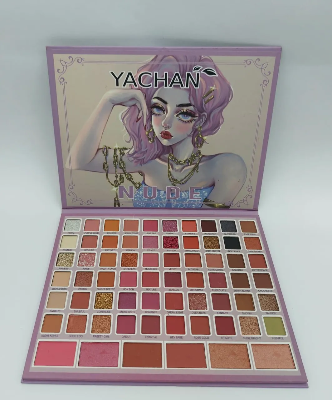 Yachan Beauty 66 Colors Nude Eyeshadow,Blusher And Highlight Palette