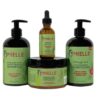 Miell Rosemary Mint Organics Infused with Biotin and Encourages Growth Hair Products for Stronger and Healthier Hair and Styling Bundle Set 4 PCS/shampoo/masque/leave-in conditioner/oil