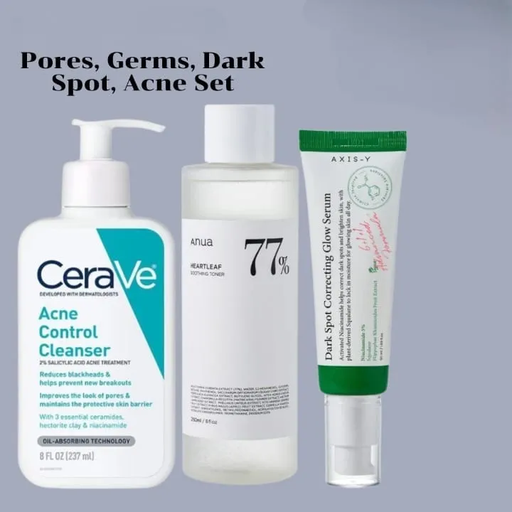 Pores, Germs, Dark spot , Acne set