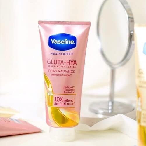 Vaseline Healthy Bright Gluta-Hya Serum Burst Lotion Dewy Radiance, 330 ml