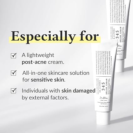 Dr.Althea 345 Relief Cream | Daily Face Moisturizer | Blemish Relief Care | Soothing Recovery & Moisture with Niacinamide, Panthenol | Korean Vegan Skincare for All Skin Types | 1.69 Fl Oz - Image 2
