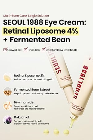 K-SECRET SEOUL 1988 Eye Cream : Retinal Liposome 4% + Fermented Bean - Image 2