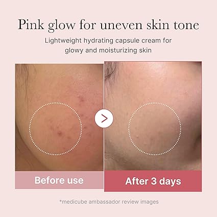 medicube Salmon DNA PDRN Pink Collagen Capsule Cream, Face Moisturizer | Lightweight Moisturizing Cream | PDRN, Niacinamide for Uneven Skin Tone, Glow hydration | Korean Skin Care 1.94 oz - Image 3