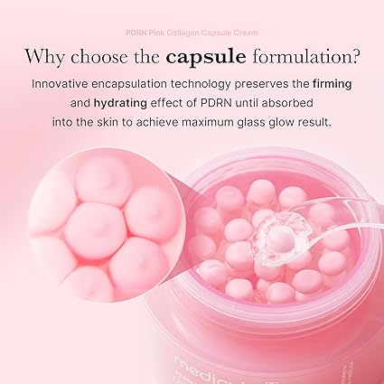 medicube Salmon DNA PDRN Pink Collagen Capsule Cream, Face Moisturizer | Lightweight Moisturizing Cream | PDRN, Niacinamide for Uneven Skin Tone, Glow hydration | Korean Skin Care 1.94 oz - Image 2