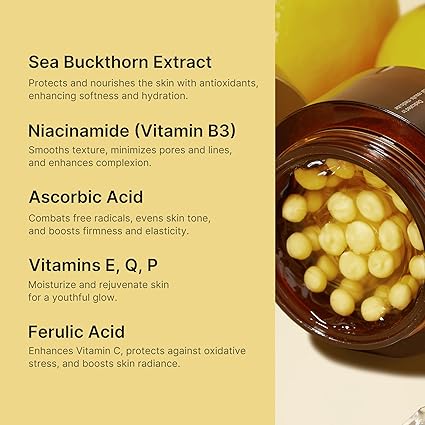 medicube Deep Vitamin C Golden Capsule Face Moisturizer - Liposome Capsules For Wrinkles, Skin Radiance - Transparent Gel for Glow Hydration - Korean Skin Care 1.94 oz - Image 4