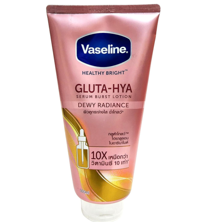 Vaseline Healthy Bright Gluta-Hya Serum Burst Lotion Dewy Radiance, 330 ml